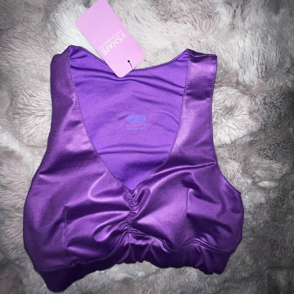 New Colombian VShape US purple Sport Bra and leggings, Set S-M - Picture 4 of 16